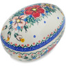 Polish Pottery Egg Shaped Jar 7&quot; Perfect Garden UNIKAT