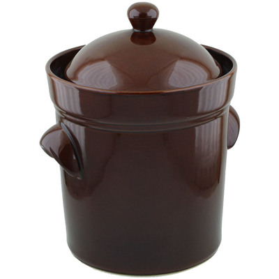 Stoneware Fermenting Crock Pot 10L (3 gal) Brown