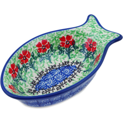 Polish Pottery Fish Shaped Platter 6&quot; Maraschino