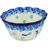 Polish Pottery Fluted Bowl 4&quot; Dance Of Swallows