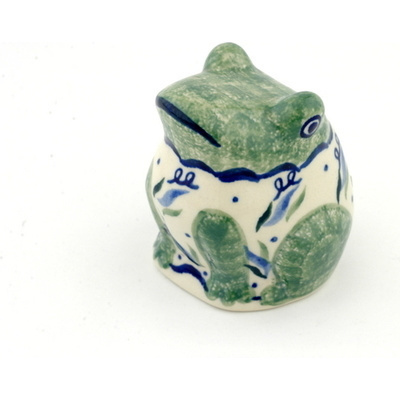 Polish Pottery Frog Figurine 3&quot;