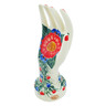 Polish Pottery Hand Figurine 7&quot; Red Tulip