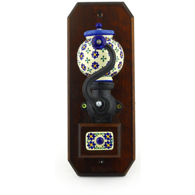 Polish Pottery Hanging Coffee Grinder 14&quot;