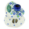 Polish Pottery House Shaped Candle Holder 4&quot; Bluems