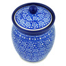 Polish Pottery Jar with Lid 5&quot; Night Sky