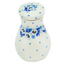 Polish Pottery Jar with Lid 8&quot; Blue Spring