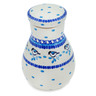 Polish Pottery Jar with Lid 8&quot; Winter Sparrow