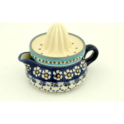 Polish Pottery Juice Reamer with Jug 6&quot;
