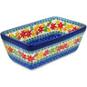 Polish Pottery Loaf Pan 8&quot; Fall Vibes