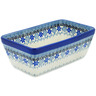 Polish Pottery Loaf Pan 8&quot; Happy Cows
