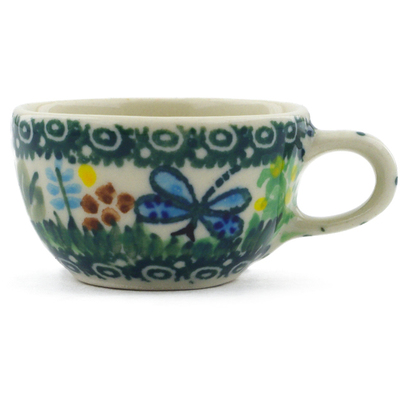 Polish Pottery Mini Cup 2&quot; Garden Delight UNIKAT