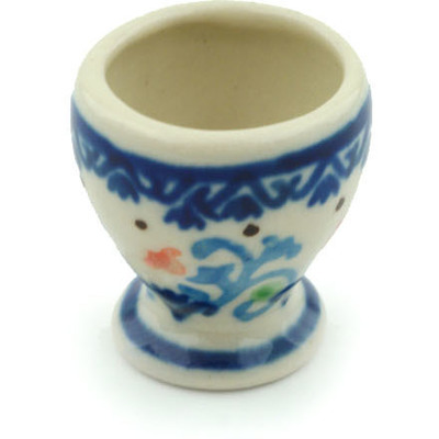 Polish Pottery Mini Goblet 1&quot; Orange Tulips UNIKAT