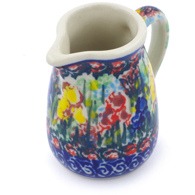 Polish Pottery Mini Jug 2&quot; Spring Iris UNIKAT