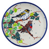 Polish Pottery Mini Plate, Coaster plate Birds Of A Feather UNIKAT