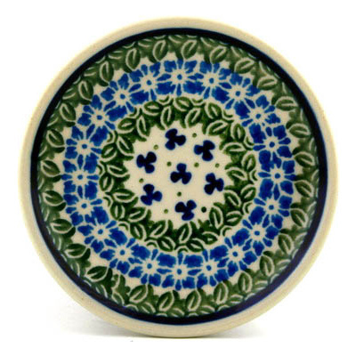 Polish Pottery Mini Plate, Coaster plate Ivy Garden