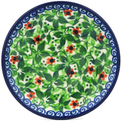 Polish Pottery Mini Plate, Coaster plate Meadowbrook UNIKAT