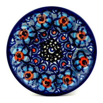 Polish Pottery Mini Plate, Coaster plate Romania UNIKAT