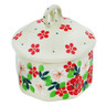 Polish Pottery Mini Pretzel Jar 3&quot; Rosy Cheeks