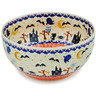 Polish Pottery Mixing bowl, serving bowl Halloween Spooky Vibe