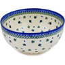 Polish Pottery Mixing bowl, serving bowl Lucky Clovers