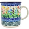 Polish Pottery Mug 10 oz Colors Of The Wind UNIKAT