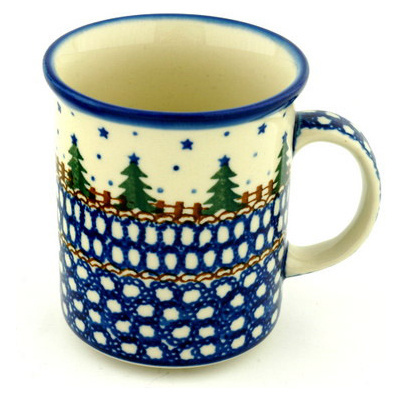 Polish Pottery Mug 10 oz Pocono Pines