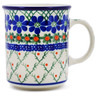 Polish Pottery Mug 10 oz Primrose Trellis
