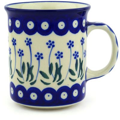 Polish Pottery Mug 10 oz Springing Dasies