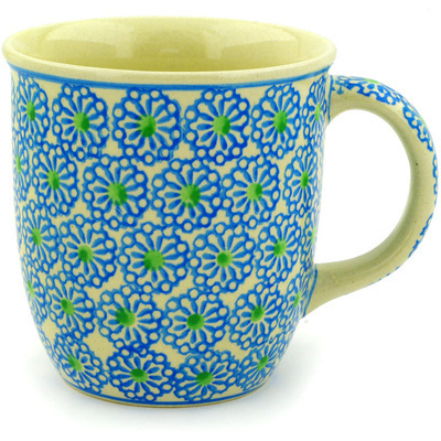 Polish Pottery Mug 12 oz Daisies