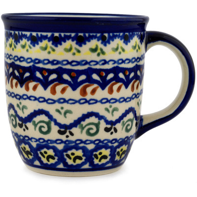 Polish Pottery Mug 12 oz Darling Doily UNIKAT