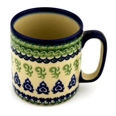 Polish Pottery Mug 12 oz Folk Art