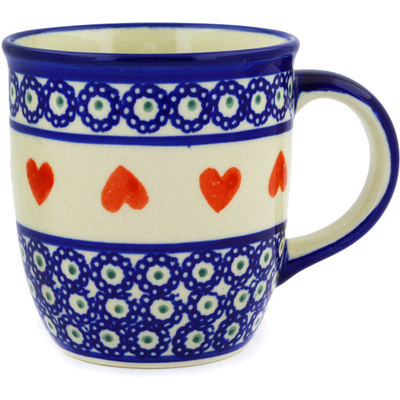 Polish Pottery Mug 12 oz Sweetheart