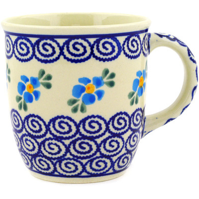 Polish Pottery Mug 12 oz Zen Floral