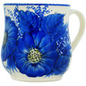 Polish Pottery Mug 13 oz Blue Poppy Dream