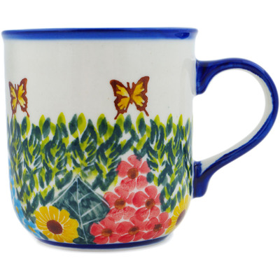 Polish Pottery Mug 13 oz Sweet Butterflies