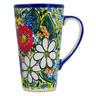 Polish Pottery Mug 15 oz Magical Spring UNIKAT