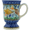 Polish Pottery Mug 8 oz Ocean Whisper UNIKAT
