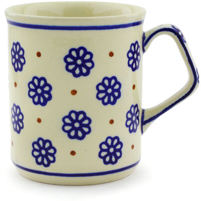 Polish Pottery Mug 8 oz Simple Daisies