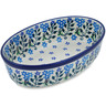 Polish Pottery Oval Baker 8&quot; Circle Of Delicacy