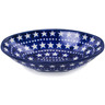 Polish Pottery Oval Bowl 7&quot; Midnight Stars