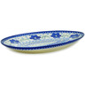 Polish Pottery Oval Platter 11&quot; Bloom Queens