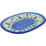 Polish Pottery Oval Platter 11&quot; Twinkle Twinkle Little Gnome
