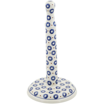 Polish Pottery Paper Towel Stand 13&quot; Aster Polka Dot