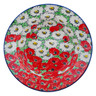 Polish Pottery Pasta Bowl 8&quot; Spring Blossom Harmony UNIKAT