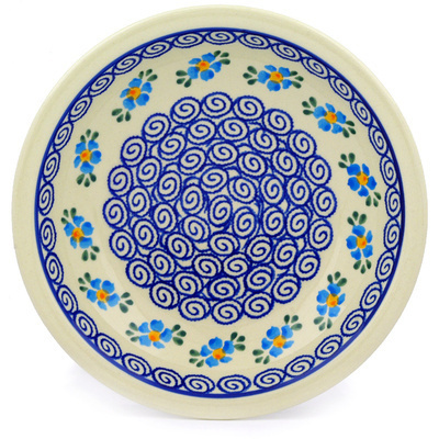 Polish Pottery Pasta Bowl 9&quot; Zen Floral