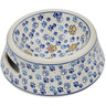 Polish Pottery Pet Bowl 8&quot; Paws And Paws