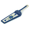 Polish Pottery Pie and Cake Server 10&quot; Blue Poppies