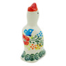 Polish Pottery Pie Bird 3&quot; Ring Of Meadow Flowers
