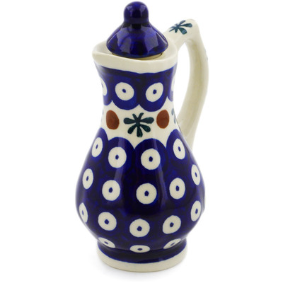 Polish Pottery Pitcher with Lid 4 oz Mosquito