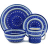 Polish Pottery Place Setting 10&quot; Ocean Sights